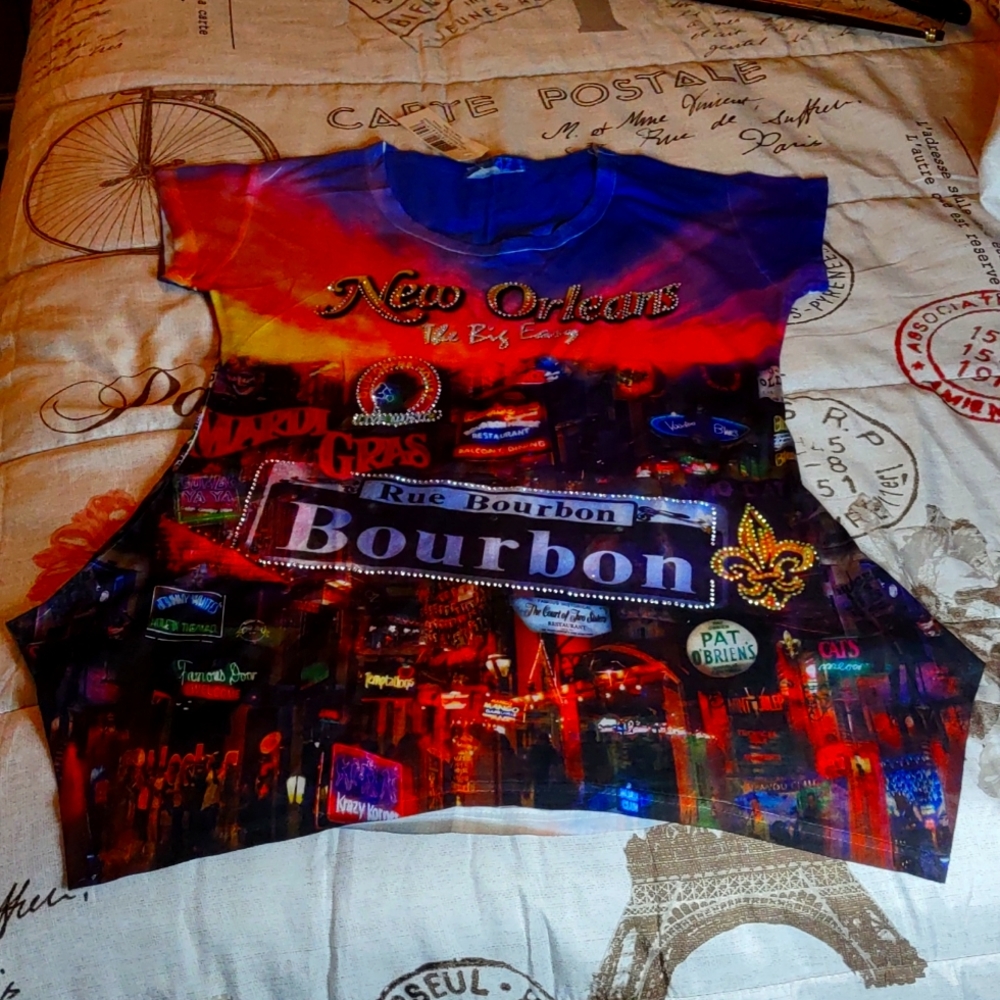 Bourbon street silk Lady's t-shirt